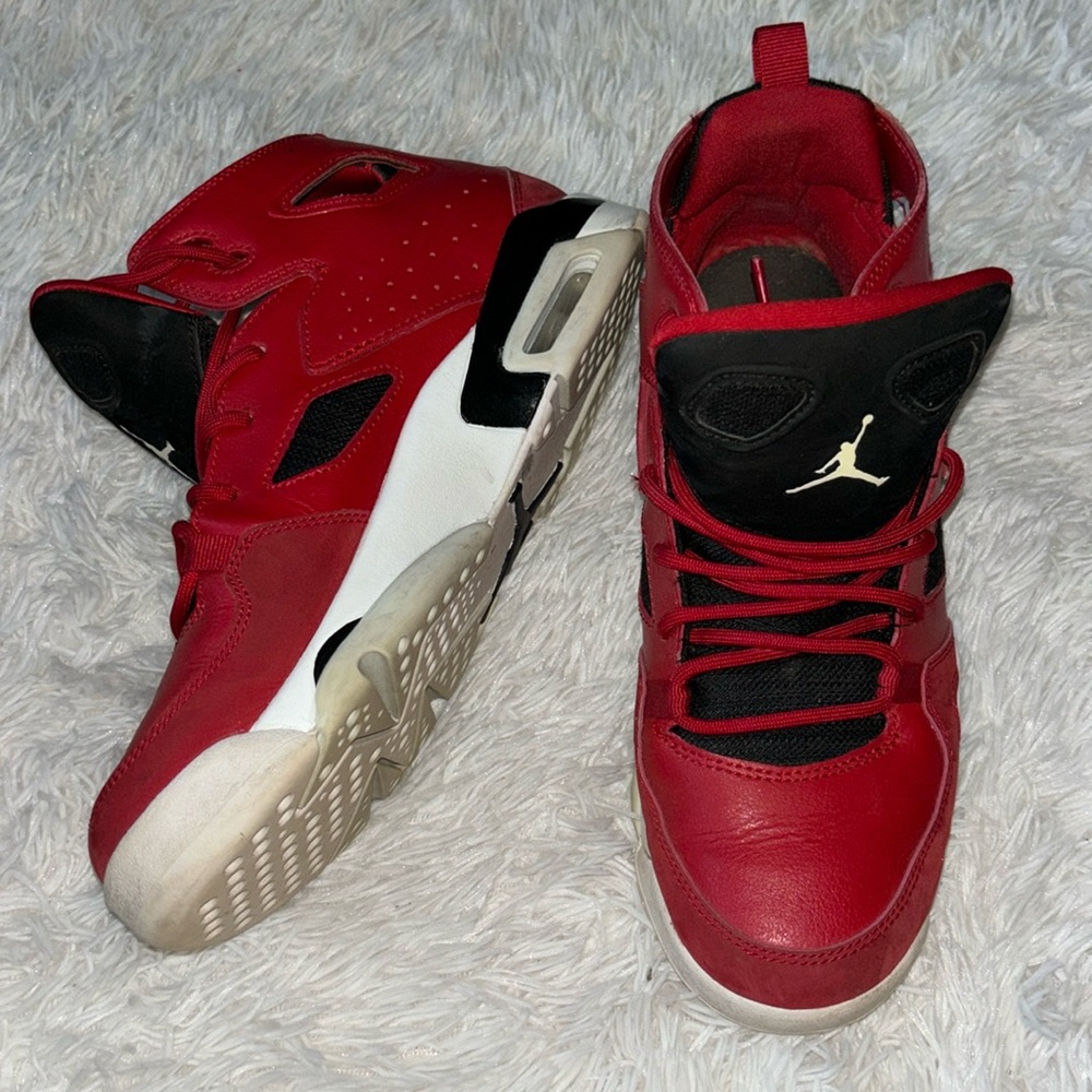 Red Jordan’s sneakers